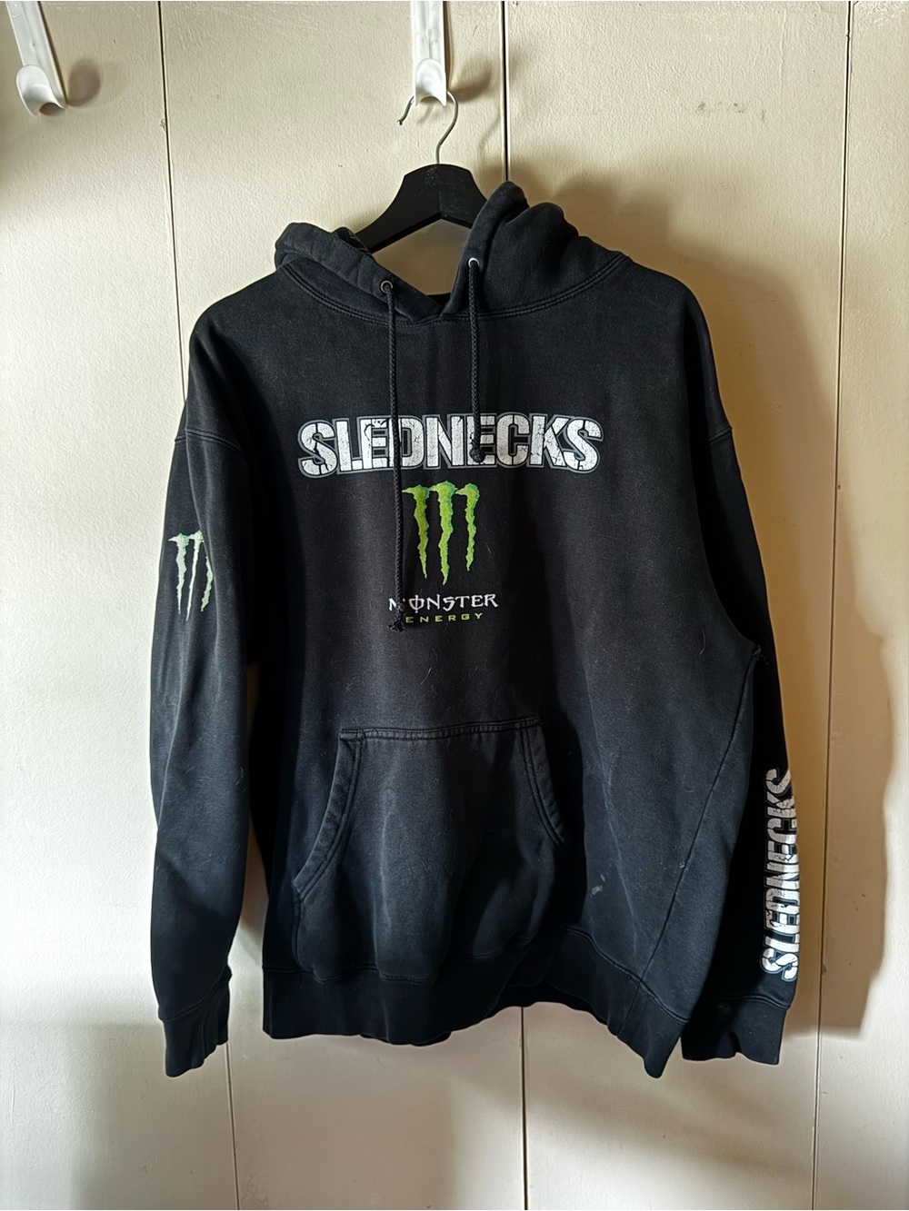 x Slednecks Black Logo Hoodie